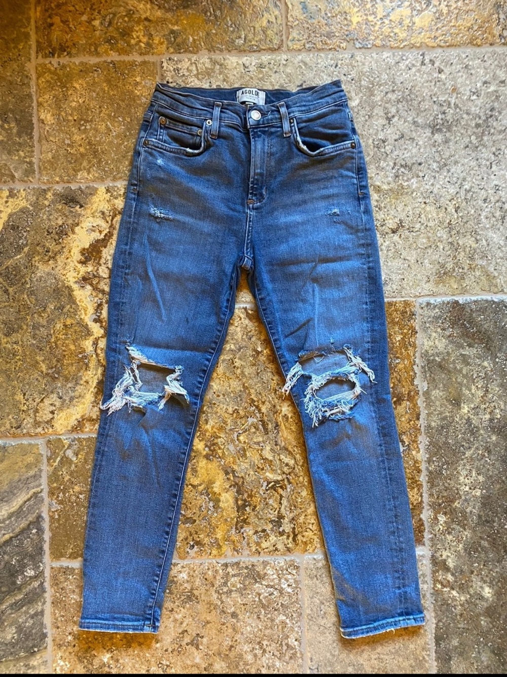 Agolde Sophie High Rise Skinny Crop